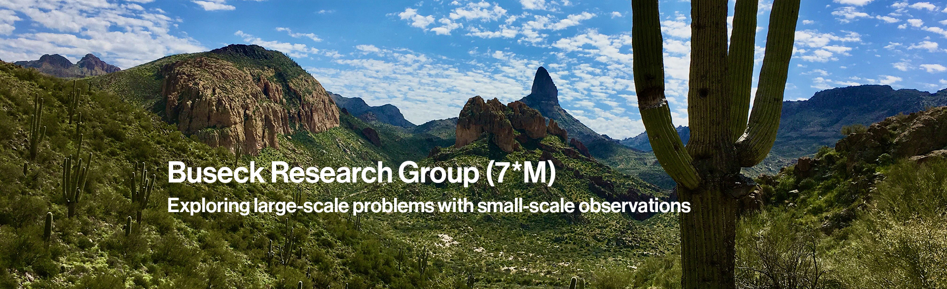 Exploring large-scale problems with small-scale observations